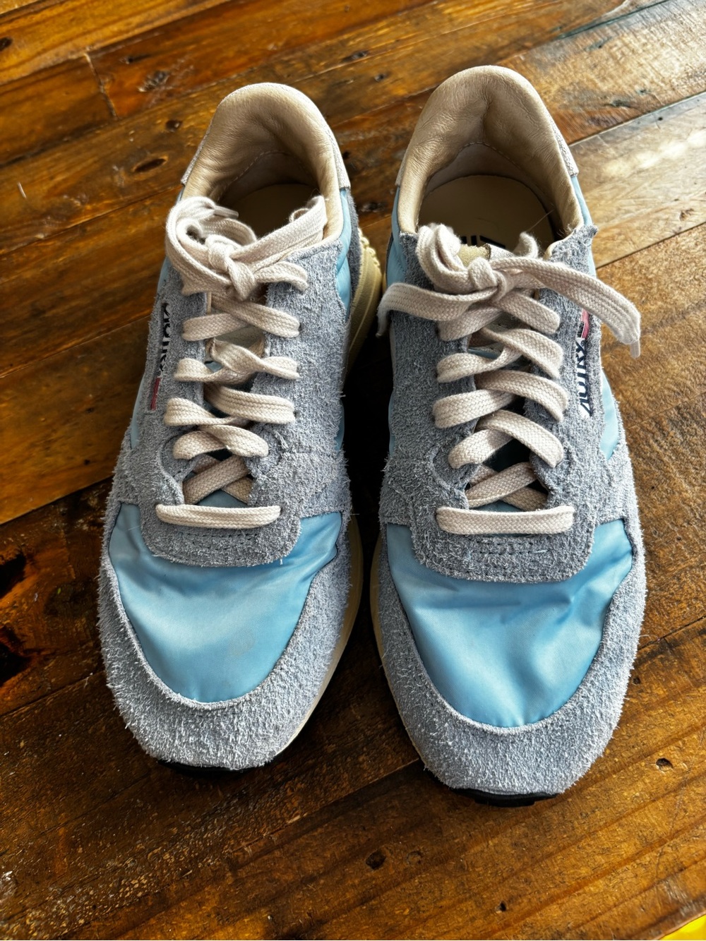 Autry Reelwind Sneakers Blue Suede Nylon EU 38 Worn Twice - Picture 3 of 9